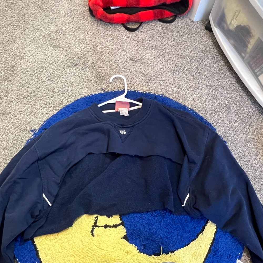 NFL cropped sweater